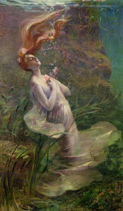 Ophelia Drowning by Paul Albert Steck